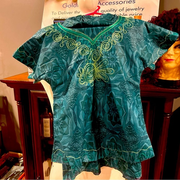 VTG African Nigeria Skirt & Blouse Girl’s Set - Picture 3 of 6